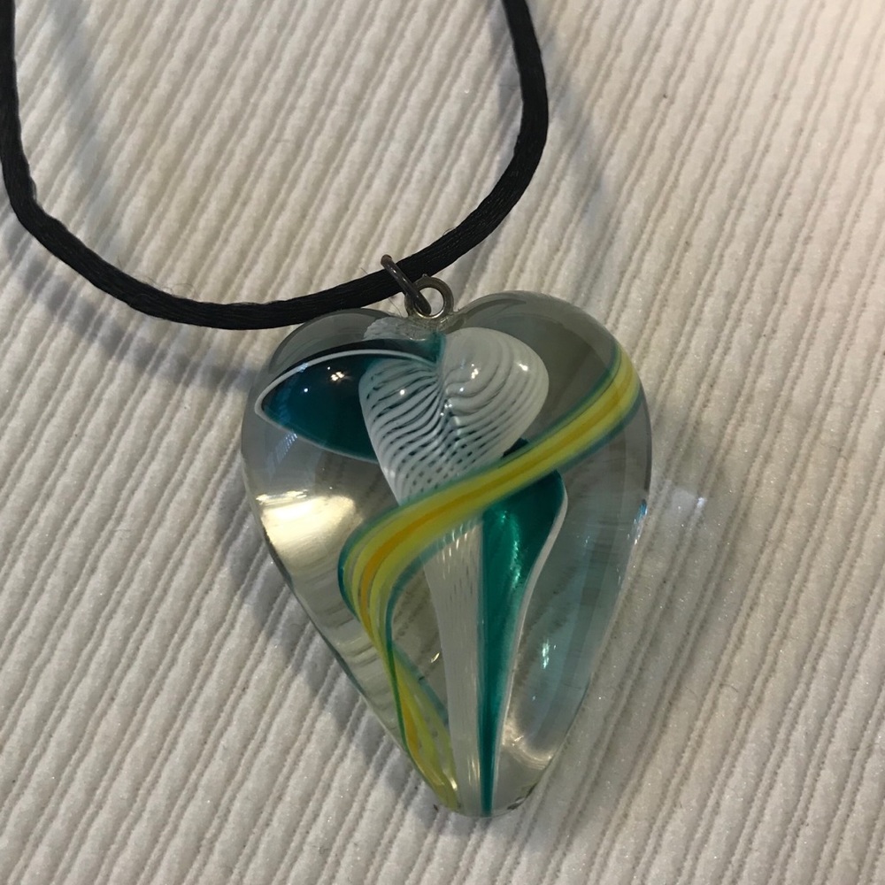 Glass Blown necklace pendant